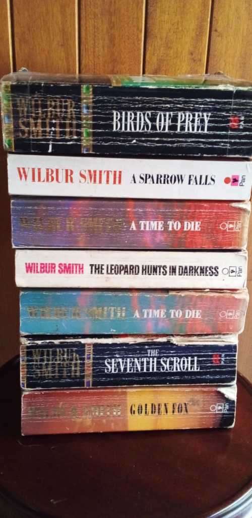 Collection of 7 Wilbur Smith Novels (READ DESCRIPTION)