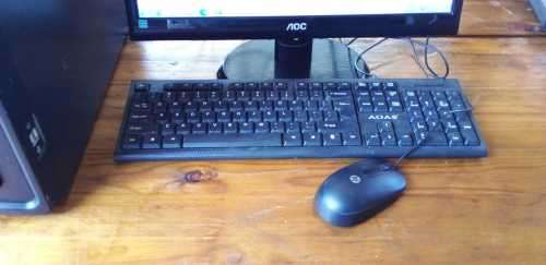 Working LG Intel Pentium CPU G630 2.70GHz Desktop and Monitor, Keyboard and Mouse (READ DESCRIPTION)
