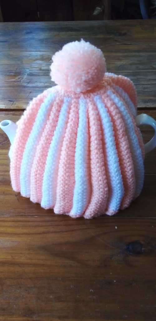 Two Stunning Vintage Knitted Tea Pot Cosy`s