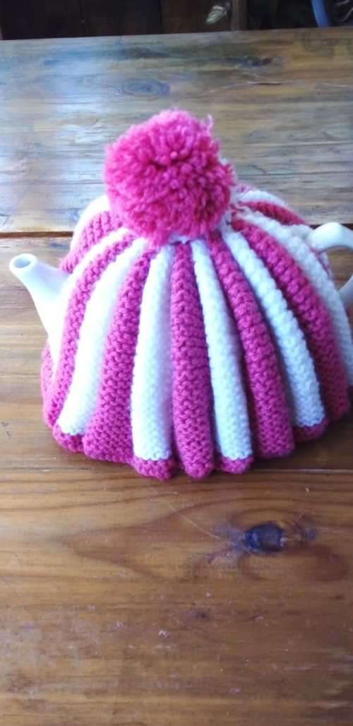 Two Stunning Vintage Knitted Tea Pot Cosy`s