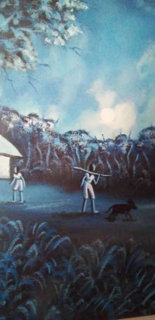 Large Original Art by J Kapampa (3 of 3) READ DESCRIPTION