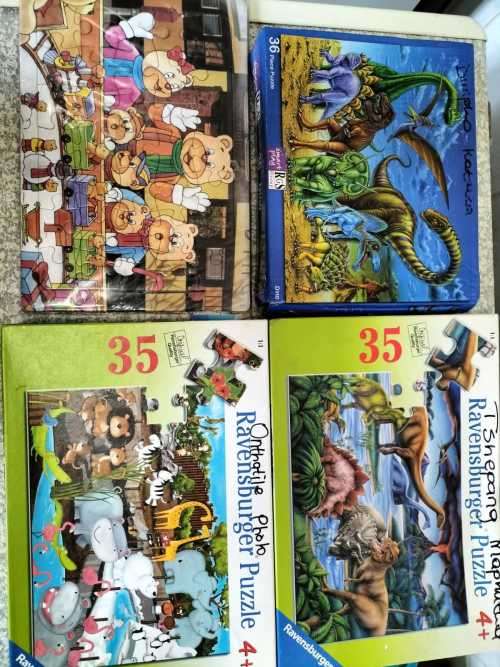 4 x Children`s Puzzles. Still sealed. (READ DESCRIPTION)