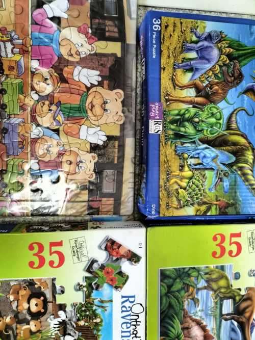 4 x Children`s Puzzles. Still sealed. (READ DESCRIPTION)