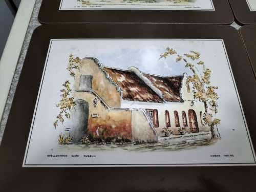 Collection of 6 Vintage Art Publishers Cape Heritage Placemats in Original Box