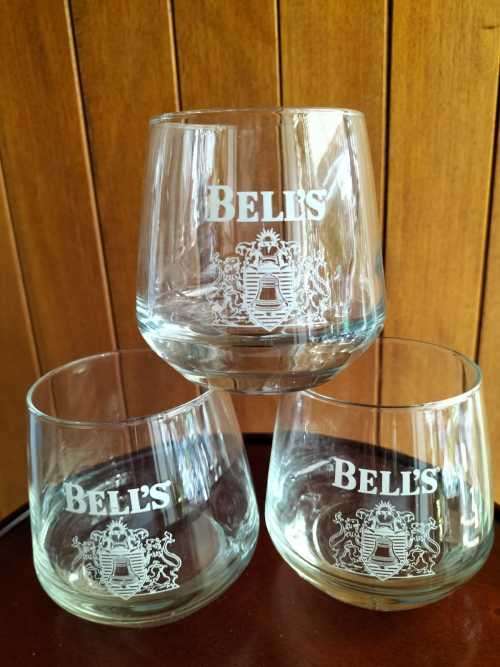 Set 7 - Set of Bell`s Whiskey Trio Glasses (GLASSES SET 7 of 16)