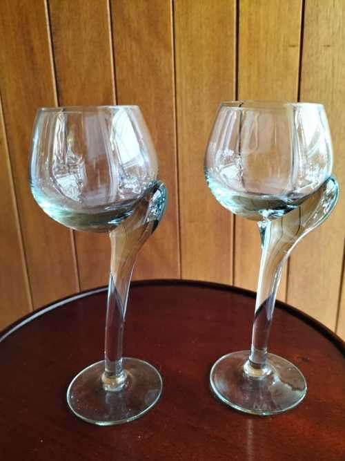 Set 13 - Set of Unique Handmade Sherry Glasses Duo (GLASSES SET 13 of 16)