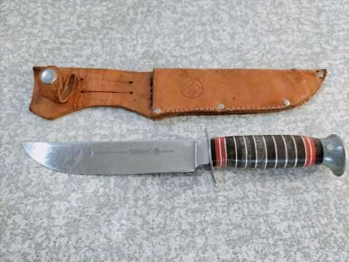 Chromodur-Inox Mundial No Stain Brazil Knife in Leather Pouch