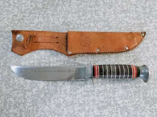 Chromodur-Inox Mundial No Stain Brazil Knife in Leather Pouch