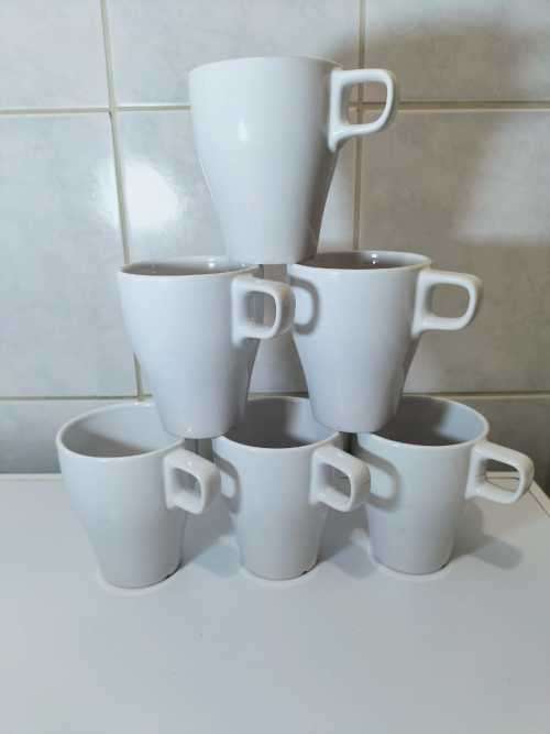 Set of 6 Swedish Ikea Coffee Mugs