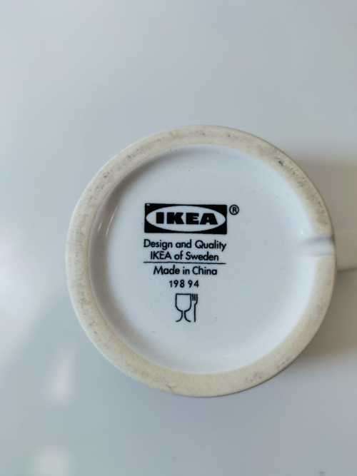 Set of 6 Swedish Ikea Coffee Mugs