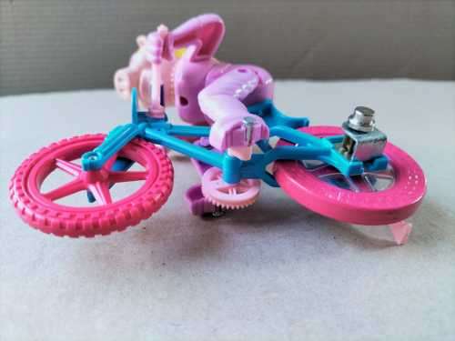 Miss Piggy Articulated Toy on Bike