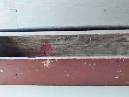 Large Vintage Wooden Tool Carry Case