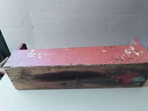Large Vintage Wooden Tool Carry Case