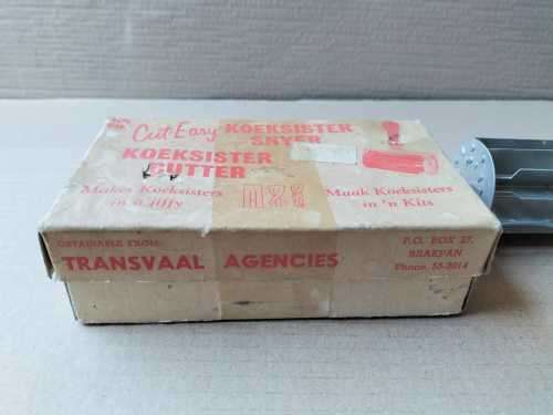 Genuine Vintage Cut Easy Koeksister Cutter in Original Box With Recipe