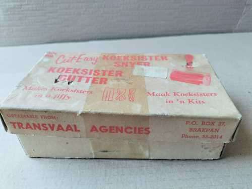 Genuine Vintage Cut Easy Koeksister Cutter in Original Box With Recipe