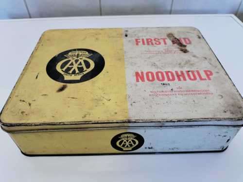 Very Old First Aid Collectible Tin