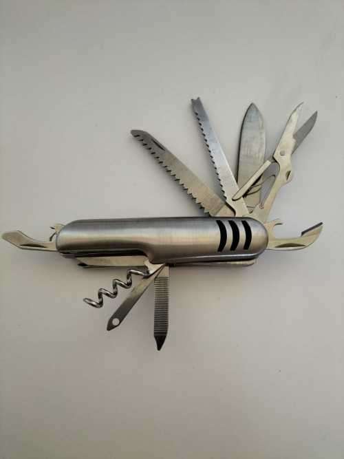 Swiss Army Style Stainless Steel Pocket Knife