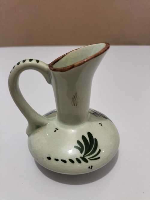 Rare and Unique Coloured Hand painted Delft Mini Vase