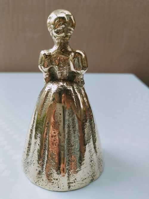 Elizabethan Lady Brass Bell Circa 1970