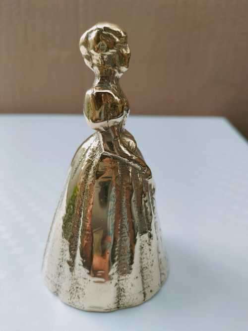 Elizabethan Lady Brass Bell Circa 1970