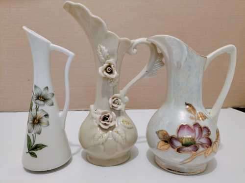 Collection of 3 Small Porcelain Vases