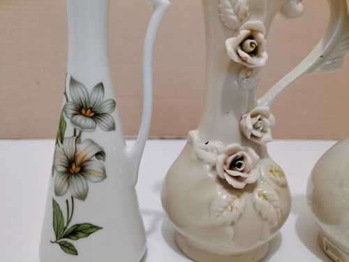 Collection of 3 Small Porcelain Vases