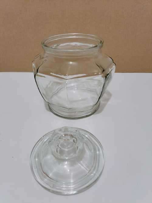 KIG Indonesian Candy/cookie Jar. Glass with lid