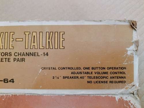 Vintage Walkie Talkie Kmart Model 06-32-64 (READ DESCRIPTION)