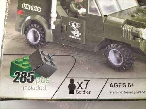 Lego Style Combat Zones Military Play Building Blocks 285 Pcs