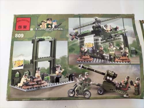 Lego Style Combat Zones Military Play Building Blocks 285 Pcs
