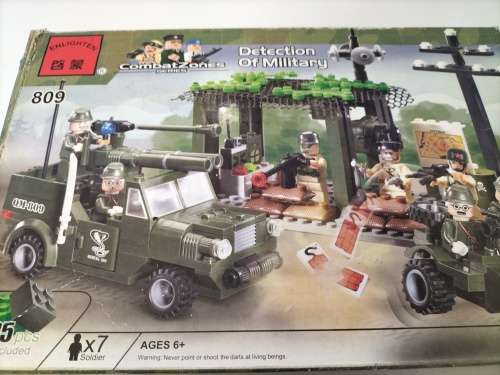 Lego Style Combat Zones Military Play Building Blocks 285 Pcs