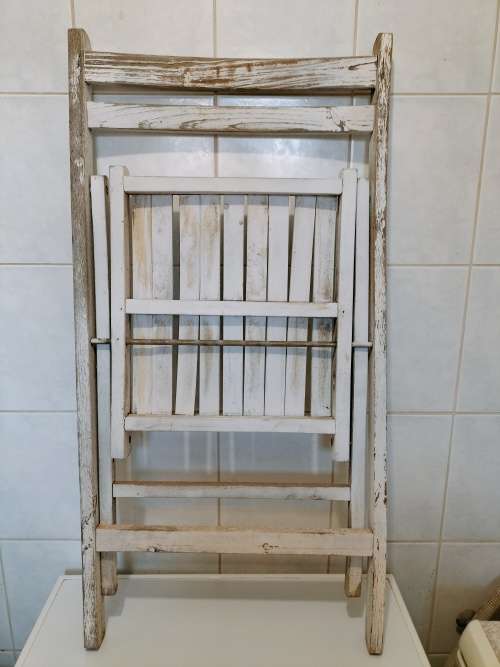 Weathered Look Wooden Fold Up Directors Chair