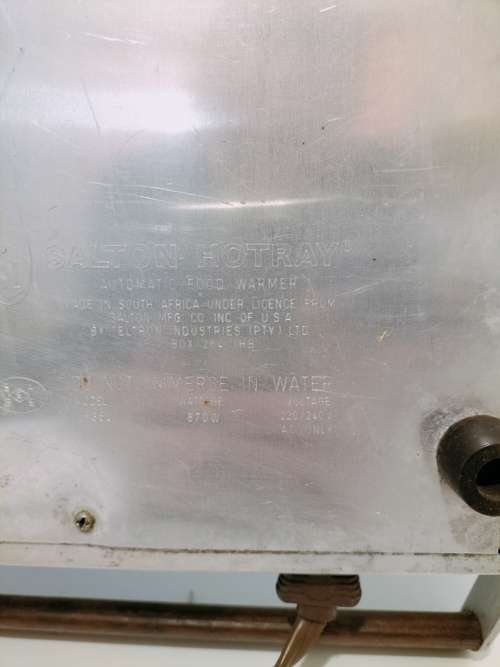 Working Salton Hot Tray (READ DESCRIPTION)