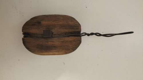 Incredible Antique Wooden Pulley Block 1800`s