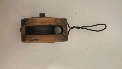 Incredible Antique Wooden Pulley Block 1800`s