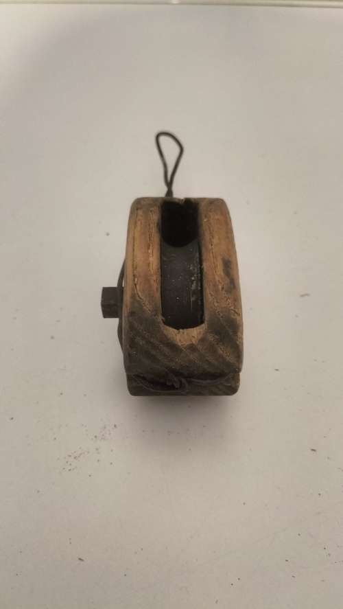Incredible Antique Wooden Pulley Block 1800`s