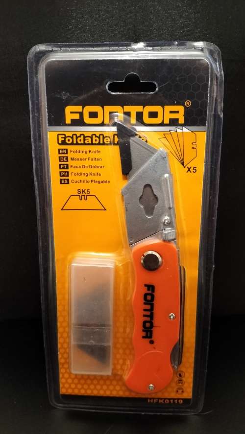 Folding Solid Utility Knife - New
