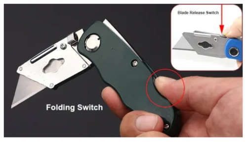 Folding Solid Utility Knife - New
