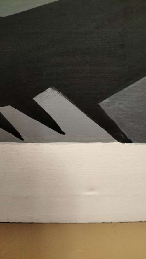 Stunning Abstract Acrylic on Boxed Canvas Marilyn Monroe Painting.