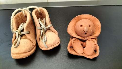 Pair of Beautiful Clay/Pottery Figurines