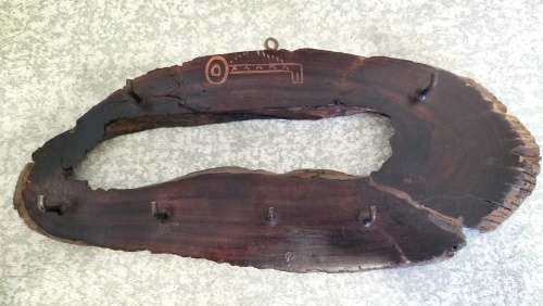 Old 6 Keys Wooden Key Rack