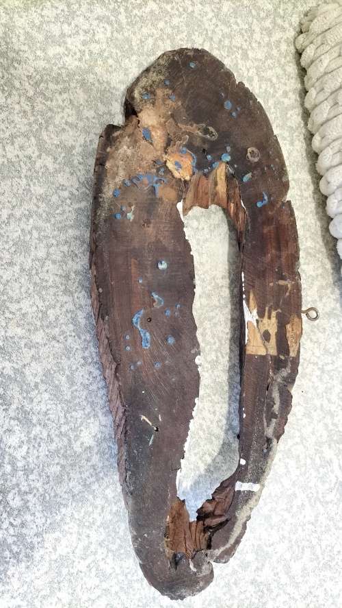 Old 6 Keys Wooden Key Rack