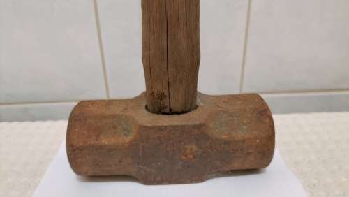 Vintage 10lb Sledge Hammer with Wooden Handle 60cm