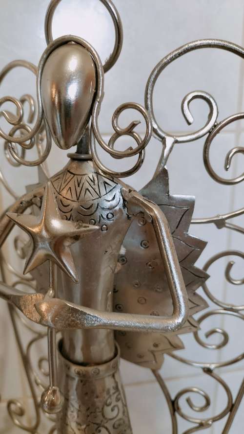 3 x Large Magnificent Rare Metal Angels in Excellent Condition (53cm) Bid Per Angel