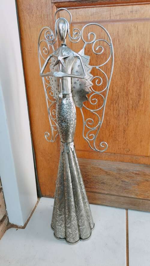 3 x Large Magnificent Rare Metal Angels in Excellent Condition (53cm) Bid Per Angel