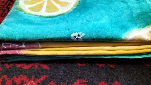 Stunningly Beautiful Hand Painted Table Cloth in Good Condition