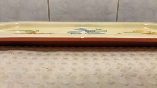 Beautiful Long Glazed Ceramic Snack Platter 43cm x 15cm