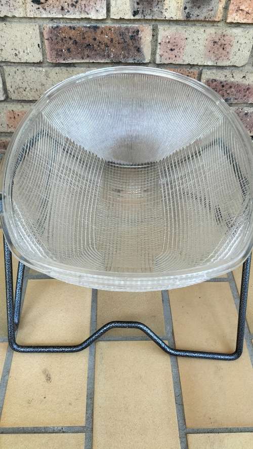 MAGNIFICENT One of a Kind MASSIVE Street Light Cover Converted into a Serving Bowl