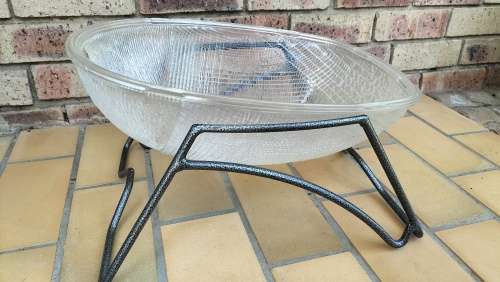 MAGNIFICENT One of a Kind MASSIVE Street Light Cover Converted into a Serving Bowl