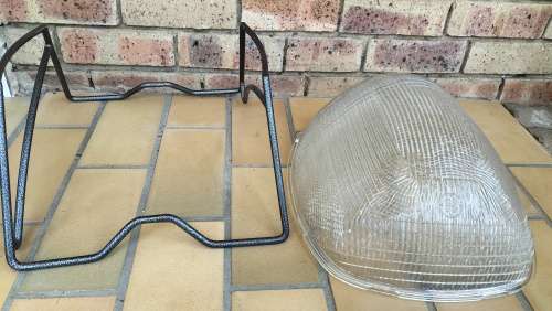 MAGNIFICENT One of a Kind MASSIVE Street Light Cover Converted into a Serving Bowl